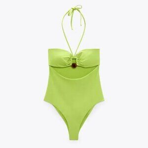 ZARA BEAD BANDEAU ONE PIECE SWIMSUIT